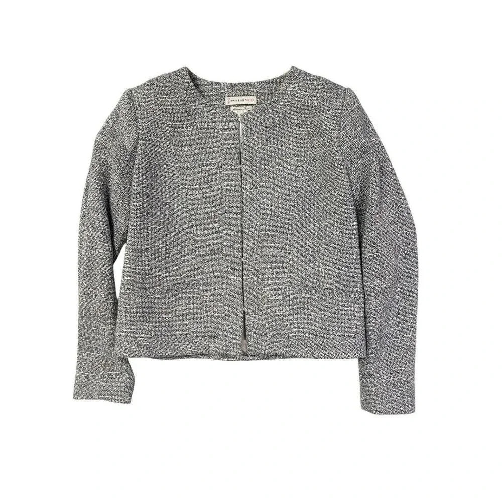 Paul & Joe Sister Tweed Blazer Jacket  FR 42 | US 10 Career Classic City Chic
